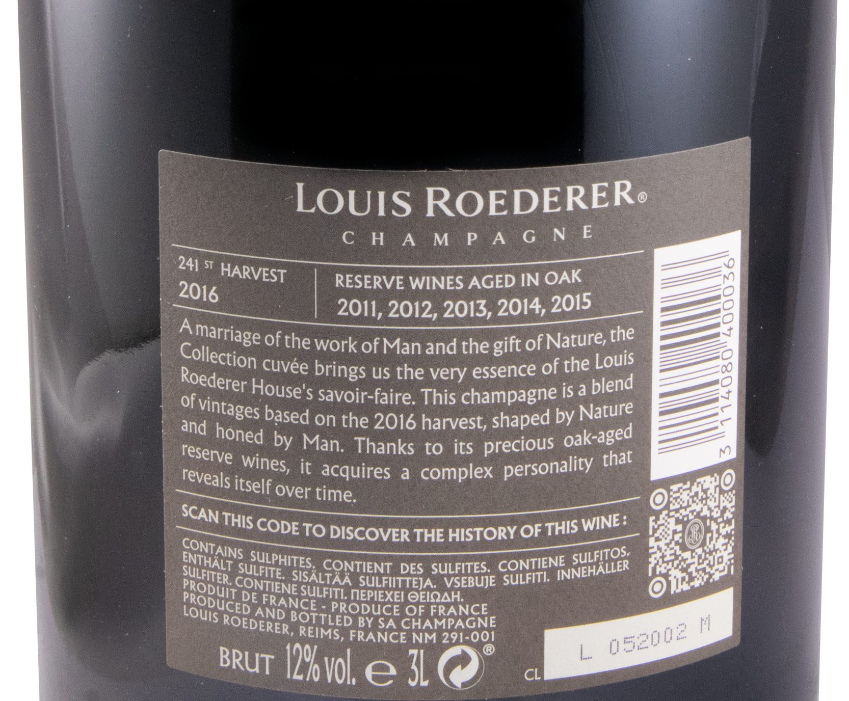Champagne Louis Roederer Collection 241 Brut 3L
