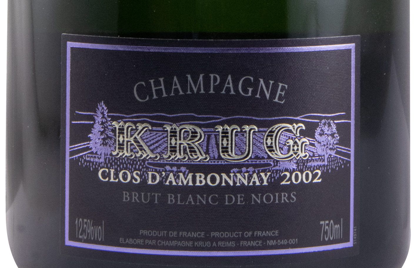 2002 Champagne Krug Clos d'Ambonnay Blanc de Noirs Bruto