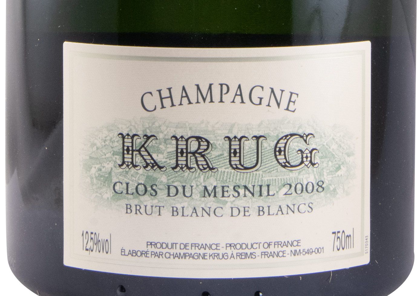 2008 Champagne Krug Clos du Mesnil Blanc de Blancs Bruto
