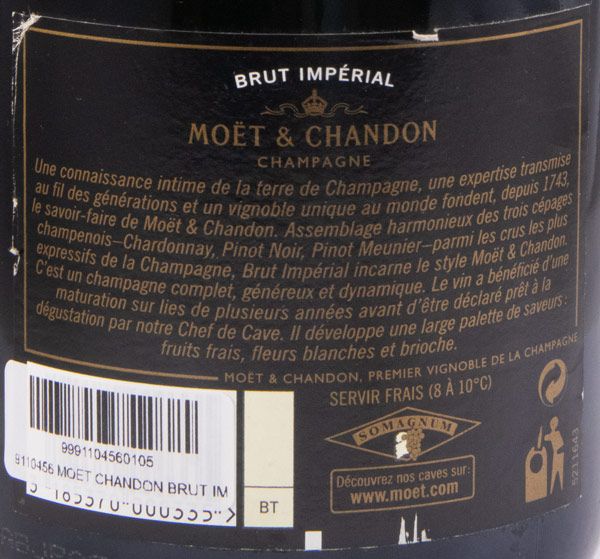 Champagne Moët & Chandon Impérial Bruto c/Caixa Lata (rótulo antigo)