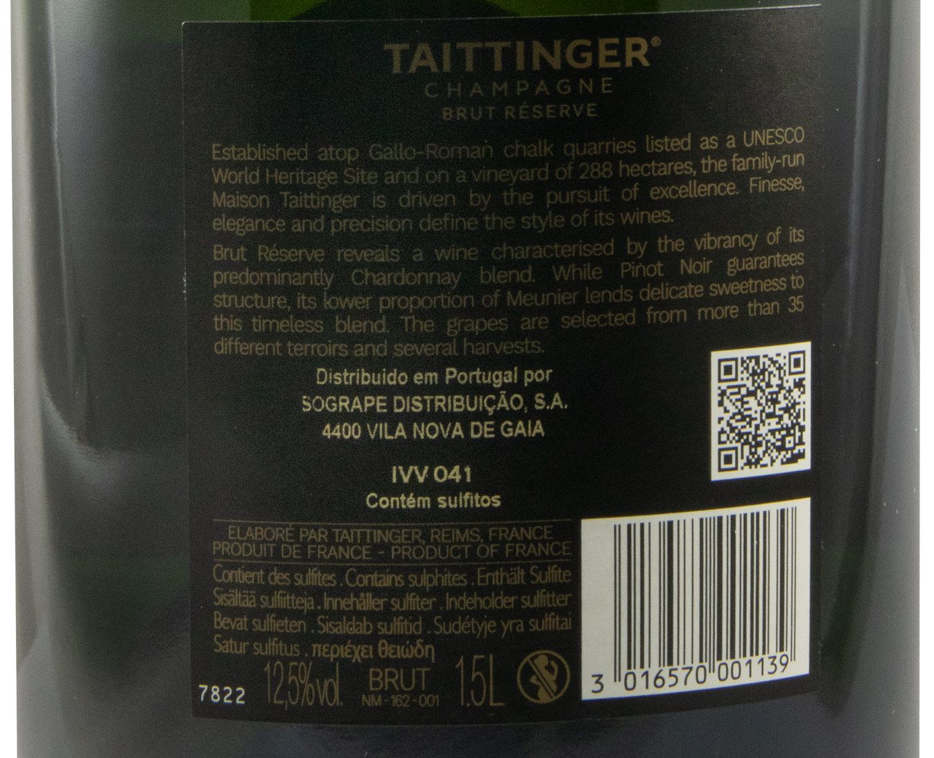 Champagne Taittinger Reserve Brut 1.5L