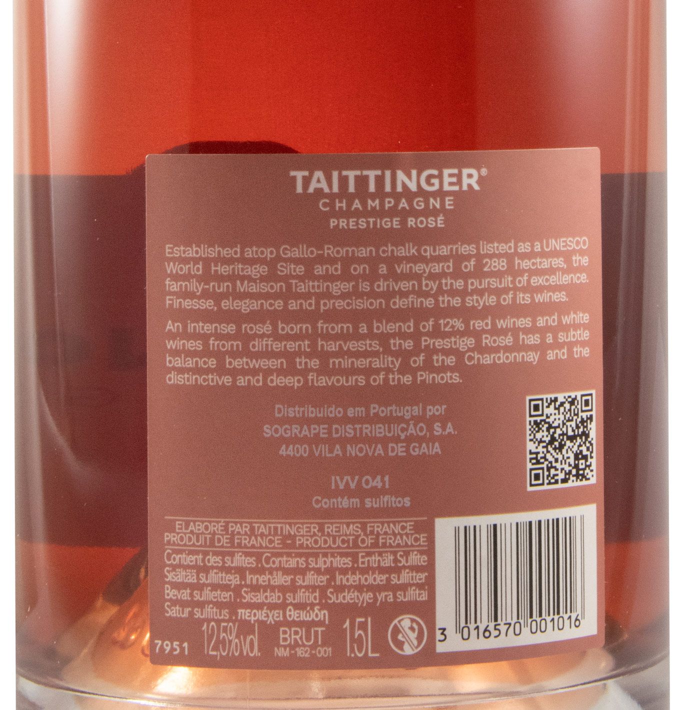 Champagne Taittinger Prestige Bruto rosé 1,5L