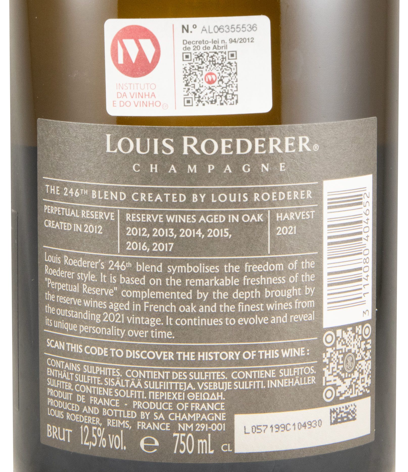 Champagne Louis Roederer Collection 246 Bruto