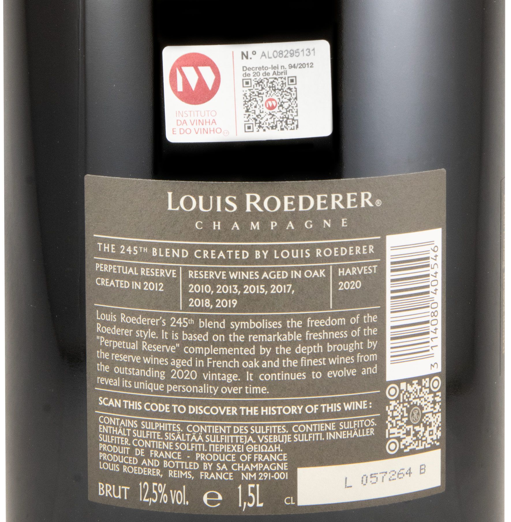 Champagne Louis Roederer Collection 245 Bruto 1,5L
