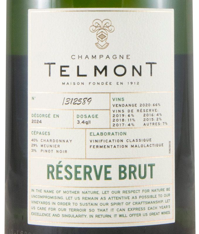 Champagne Telmont Réserve Brut