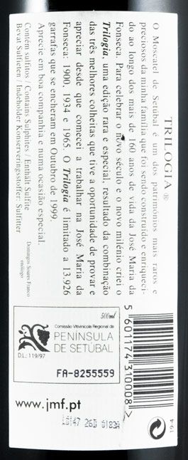 Moscatel de Setúbal José Maria da Fonseca Trilogia (former bottle) 50cl