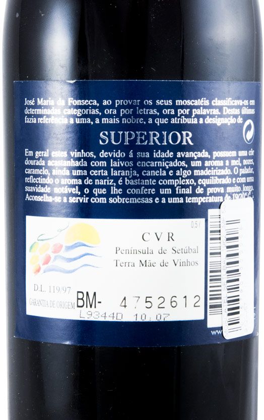 1962 Moscatel de Setúbal José Maria da Fonseca 50cl
