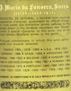 1935 Moscatel Roxo de Setúbal José Maria da Fonseca