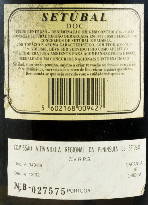 1990 Moscatel de Setúbal Sociedade Vinícola de Palmela