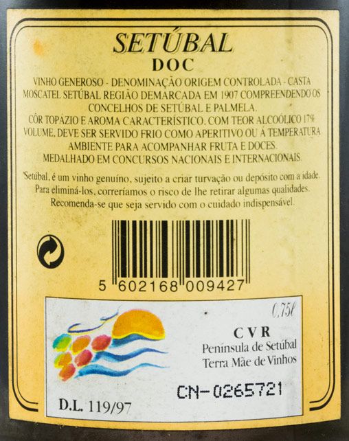 1997 Moscatel de Setúbal Sociedade Vinícola de Palmela