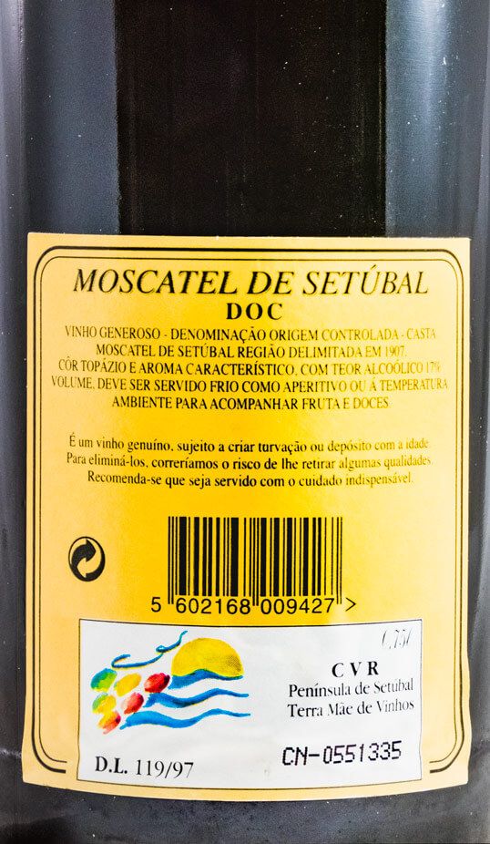 1999 Moscatel de Setúbal Sociedade Vinícola de Palmela