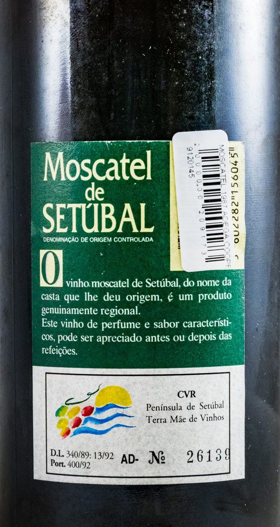 1987 Moscatel de Setúbal Adega Cooperativa Palmela