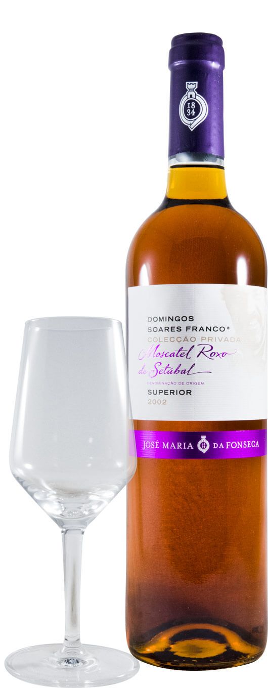 2002 Moscatel Roxo de Setúbal Domingos Soares Franco Colecção Privada c/Copo
