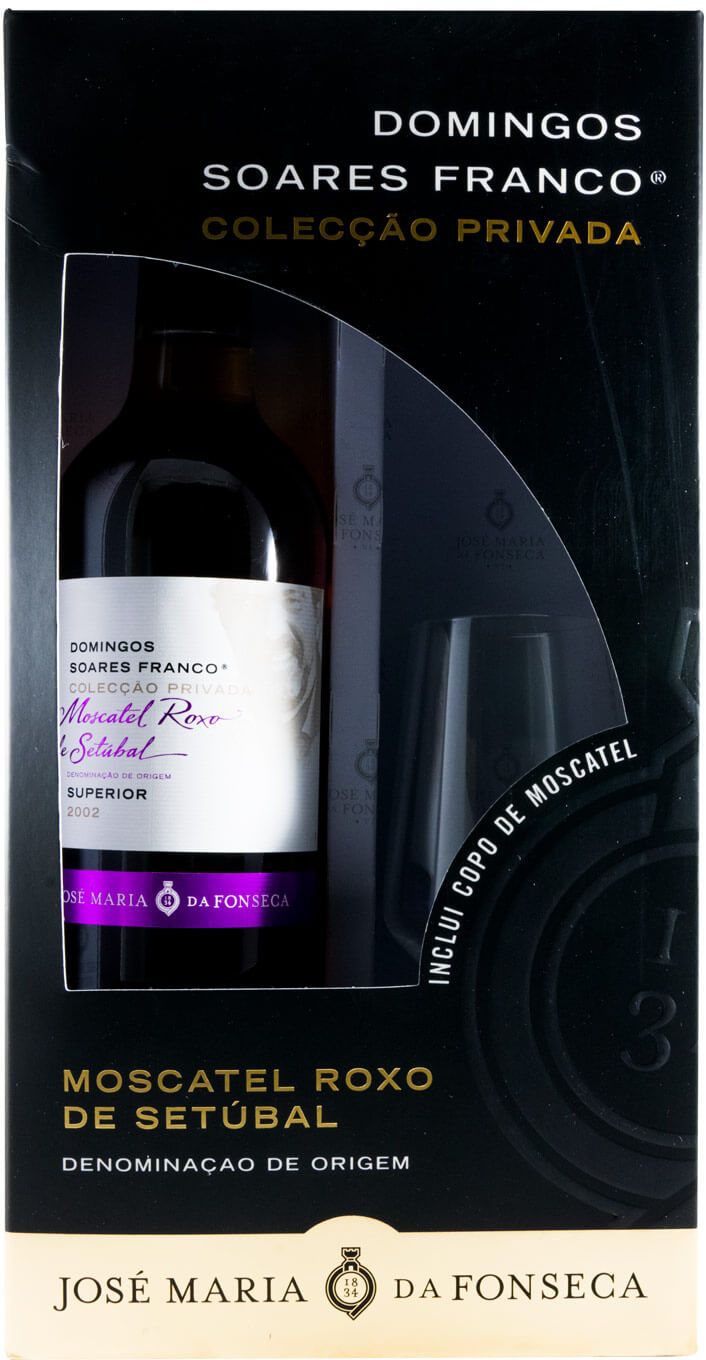 2002 Moscatel Roxo de Setúbal Domingos Soares Franco Colecção Privada c/Copo