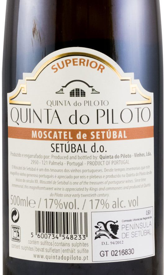2012 Moscatel de Setúbal Quinta do Piloto Superior 50cl