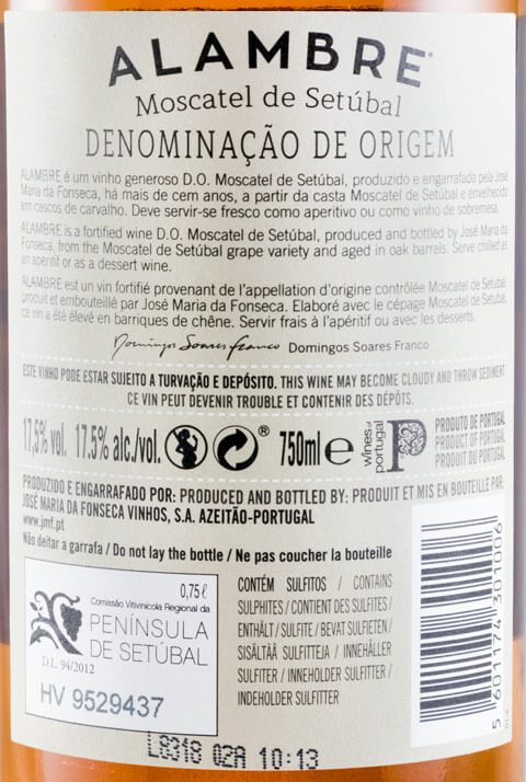 2010 Moscatel de Setúbal José Maria da Fonseca Alambre
