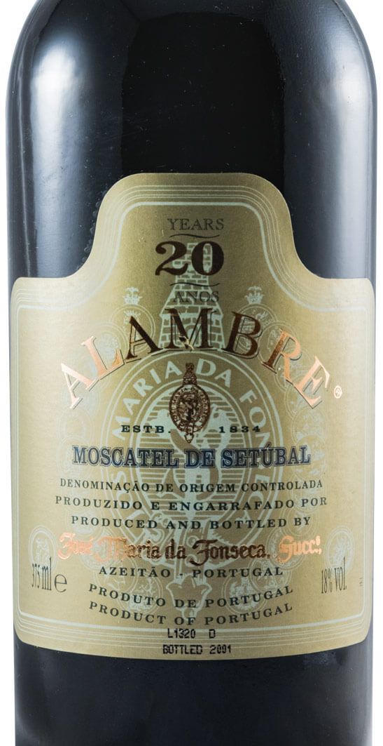 Moscatel de Setúbal José Maria da Fonseca Alambre 20 years (bottled in 2001) 37,5cl