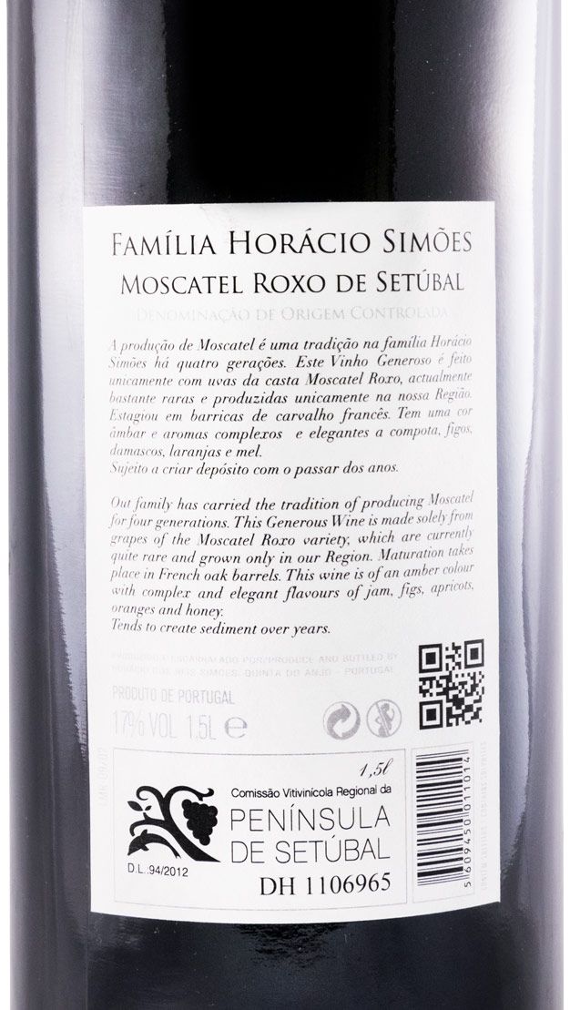 2012 Moscatel Roxo de Setúbal Horácio Simões 1,5L