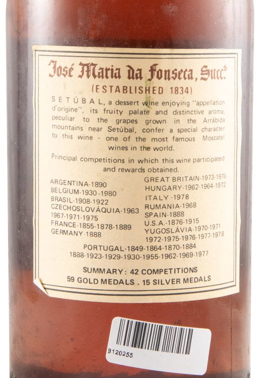 Moscatel de Setúbal José Maria da Fonseca 5 anos