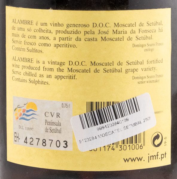 2000 Moscatel de Setúbal José Maria da Fonseca