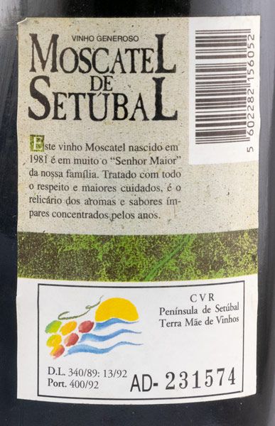 1981 Moscatel de Setúbal Adega Cooperativa de Palmela