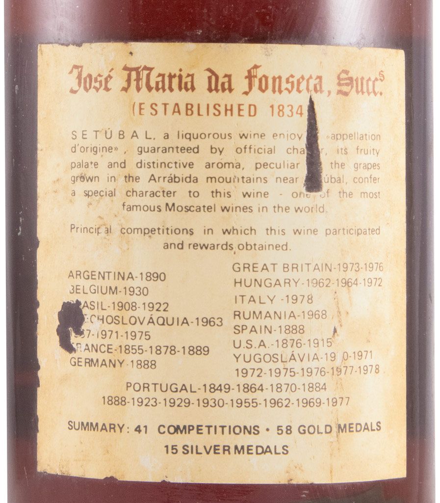 Moscatel de Setúbal José Maria da Fonseca 25 anos (engarrafado em 1974)