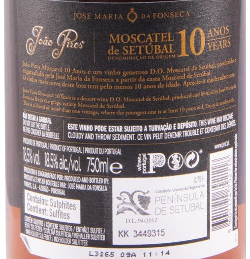 Moscatel de Setúbal José Maria da Fonseca João Pires 10 years