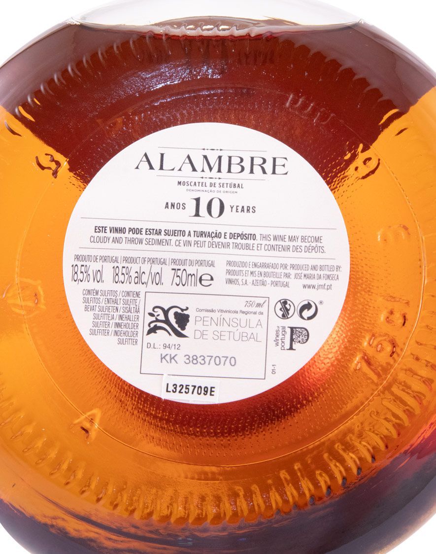 Moscatel de Setúbal José Maria da Fonseca Alambre Decanter 10 anos