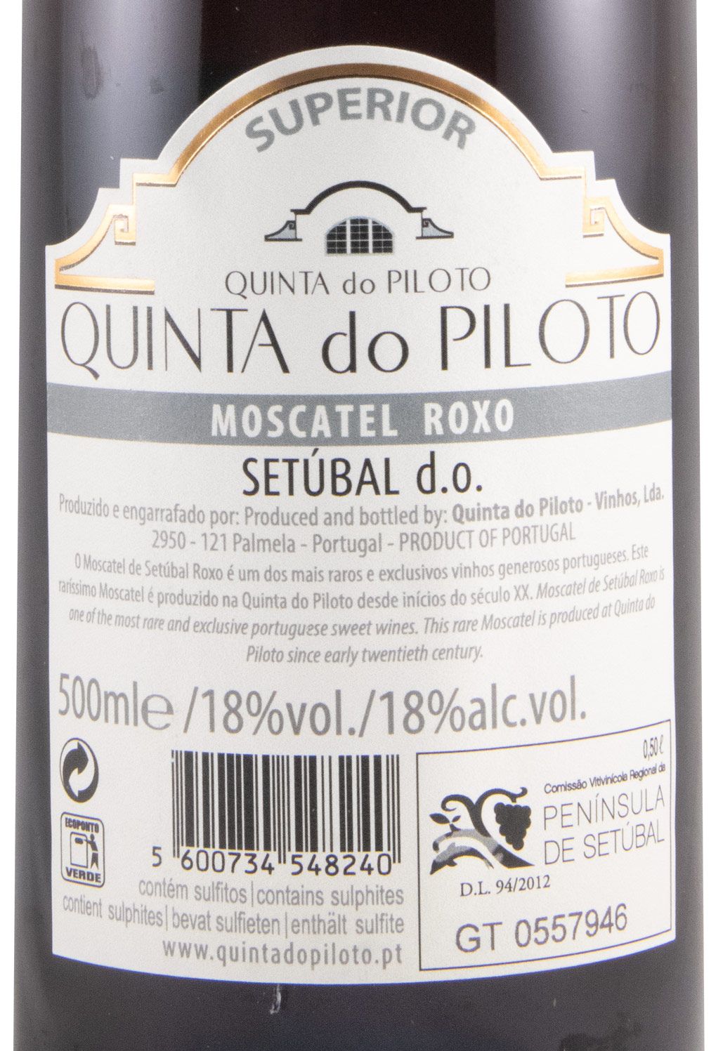 2016 Moscatel Roxo de Setúbal Quinta do Piloto Superior 50cl