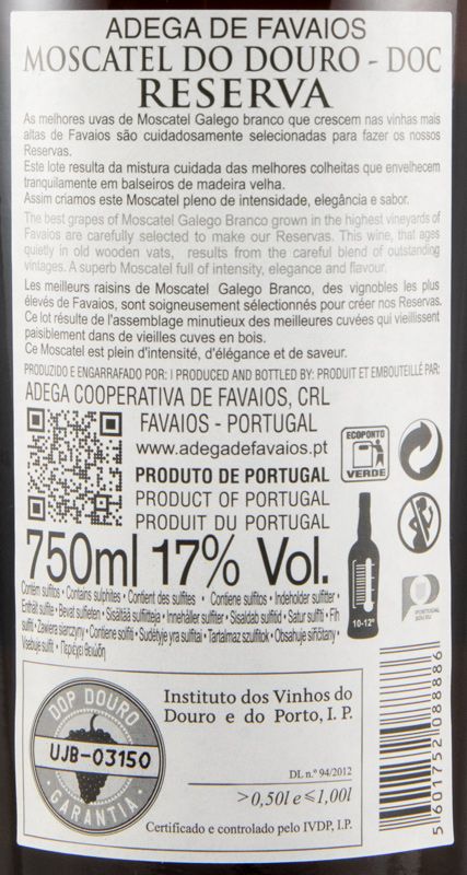 Moscatel do Douro Favaios Reserva