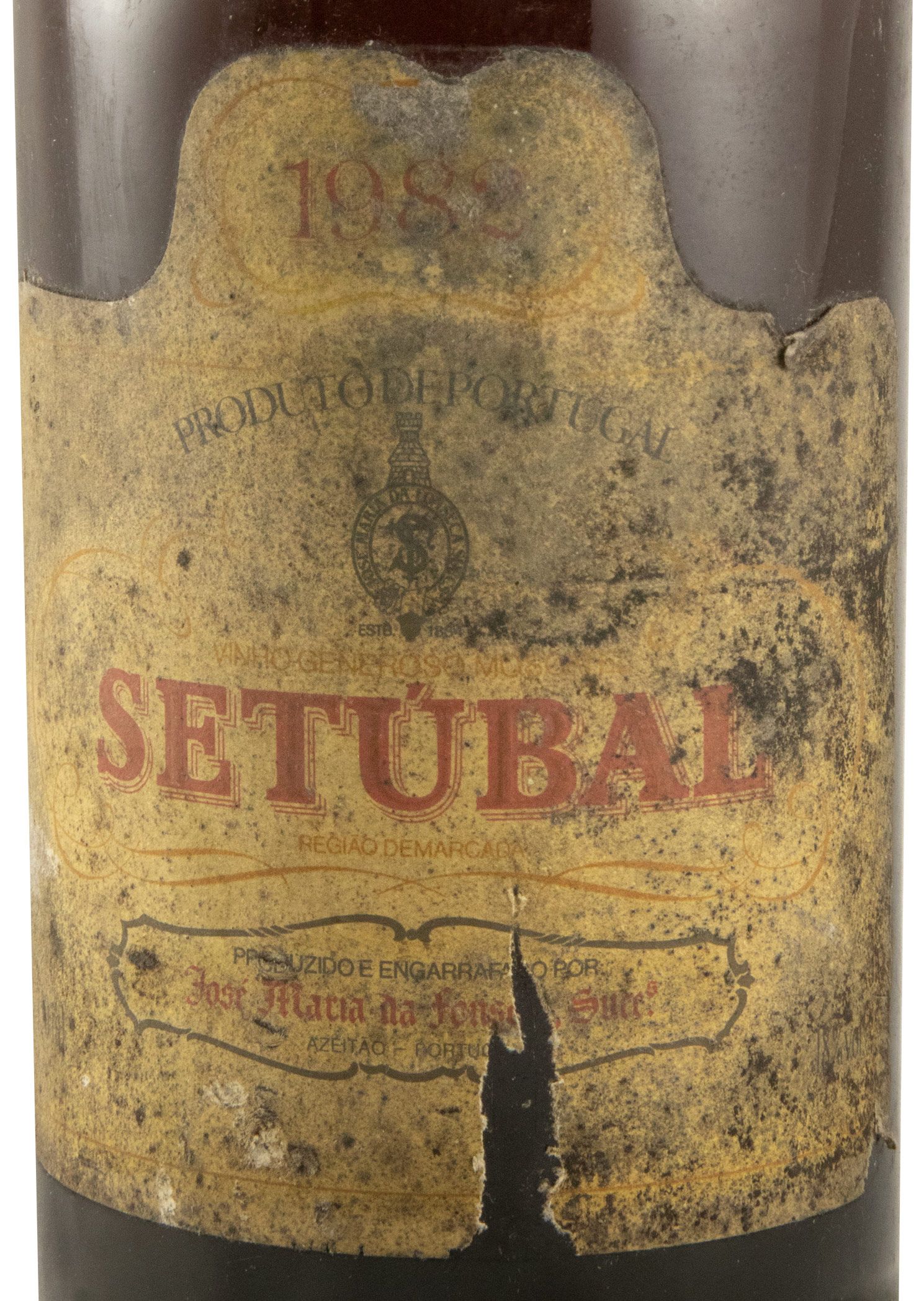 1982 Moscatel de Setúbal José Maria da Fonseca (damaged label)