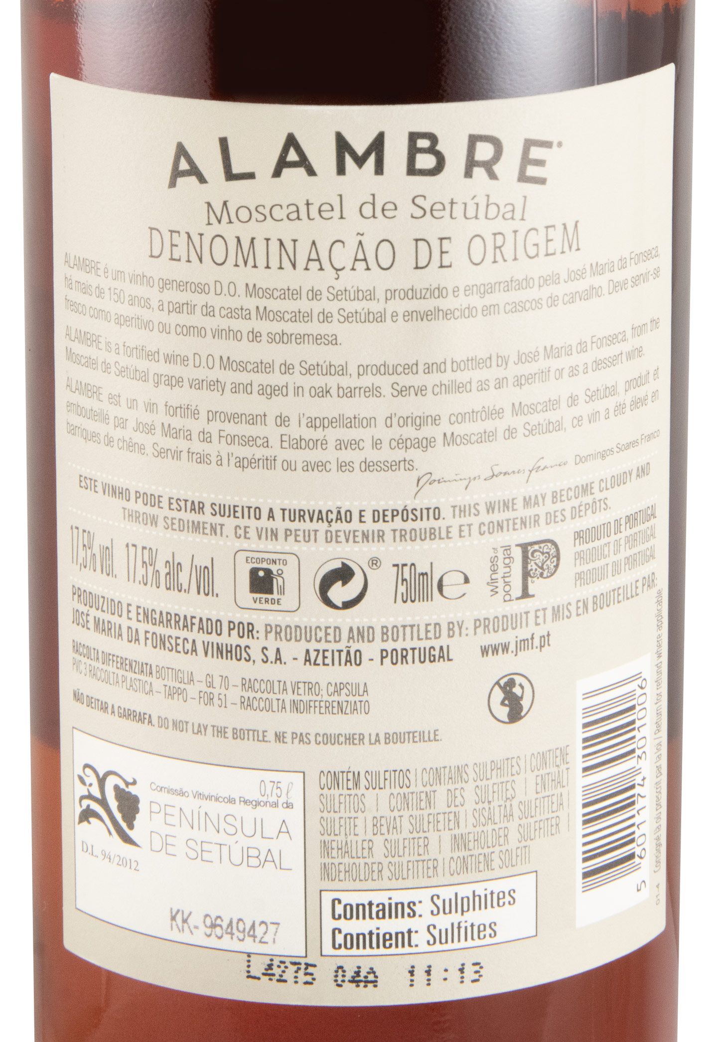 2020 Moscatel de Setúbal José Maria da Fonseca Alambre