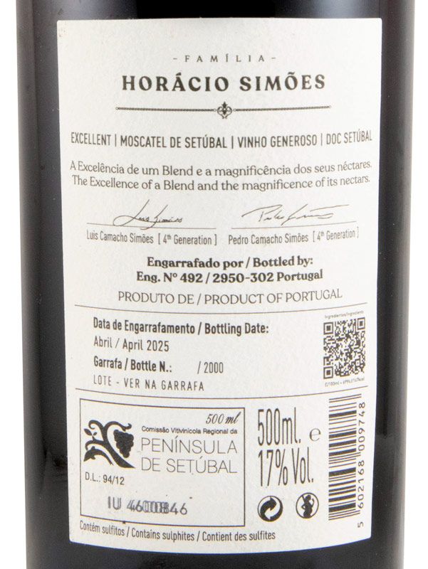 Moscatel de Setúbal Horácio Simões Excellent 50cl