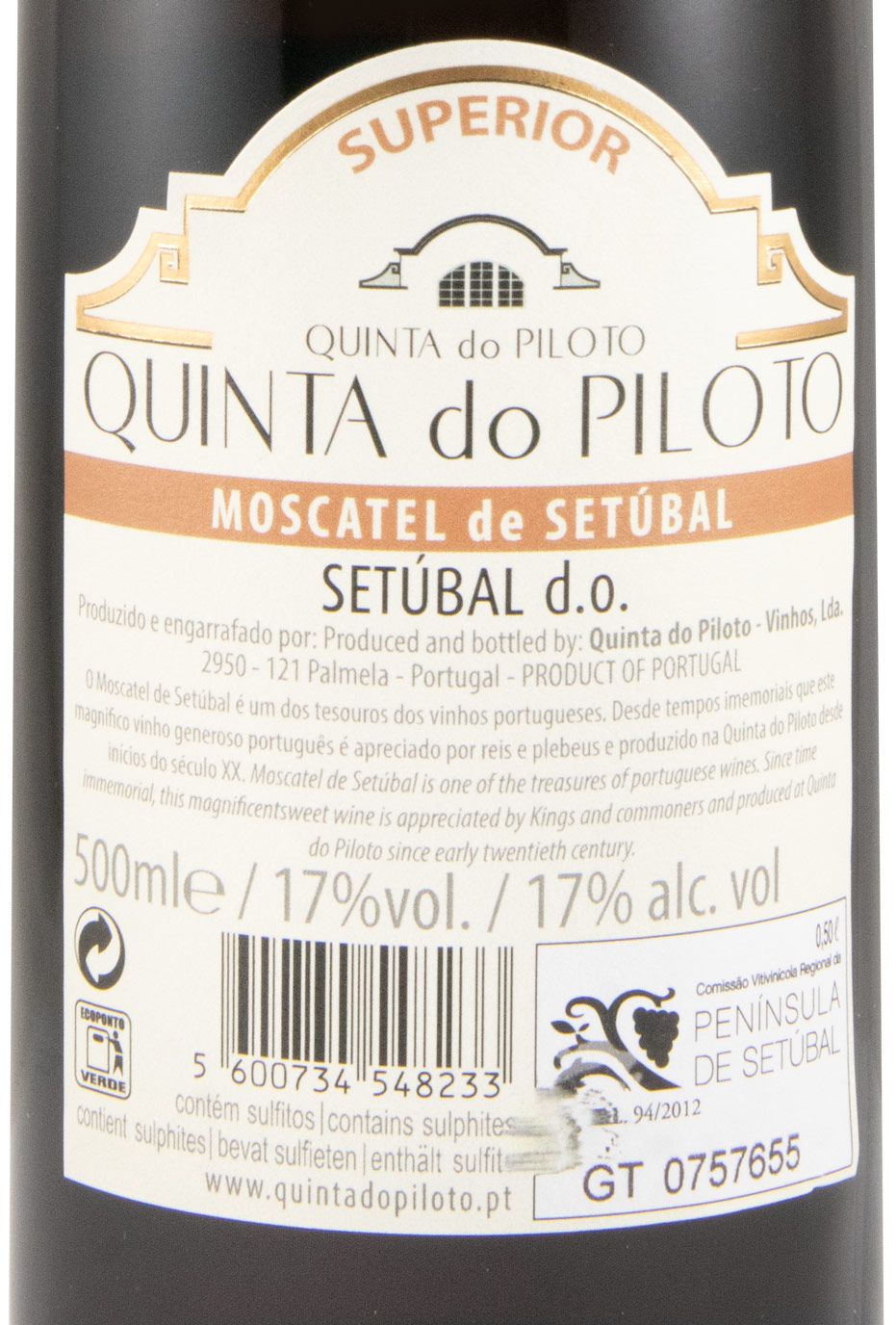 2018 Moscatel de Setúbal Quinta do Piloto Superior 50cl