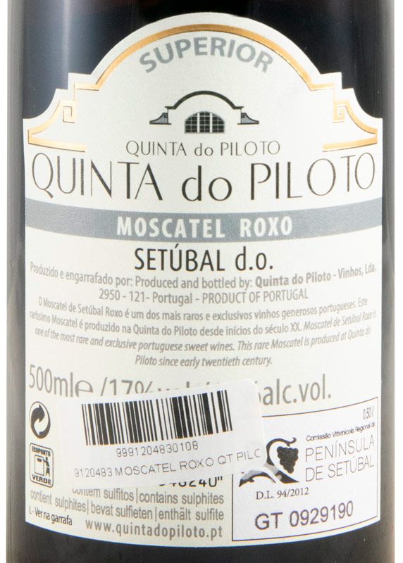 2020 Moscatel de Setúbal Roxo Quinta do Piloto Superior 50cl