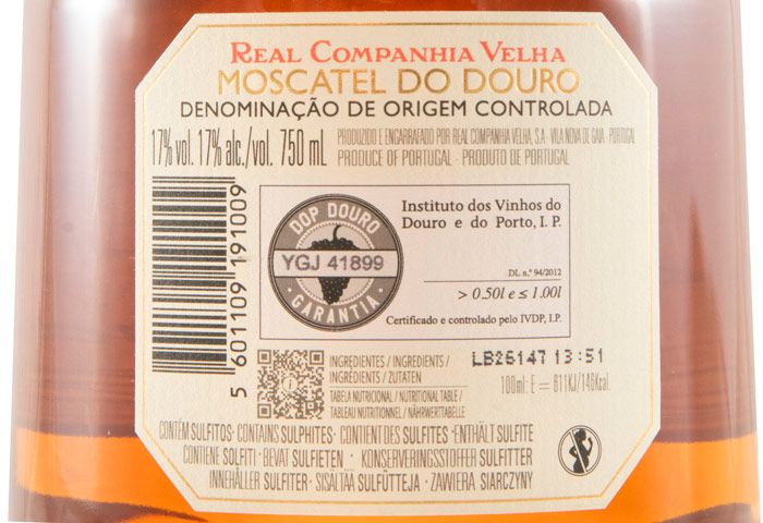 Moscatel do Douro Real Companhia Velha