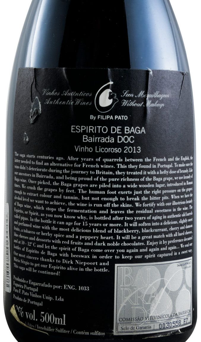 2013 Liqueur Wine Filipa Pato Espírito de Baga Uma Saga 50cl