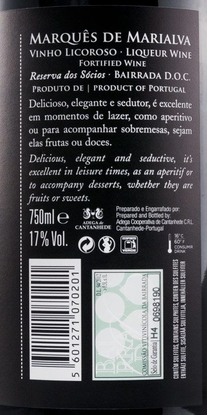Liqueur Wine Marquês de Marialva Reserva dos Sócios