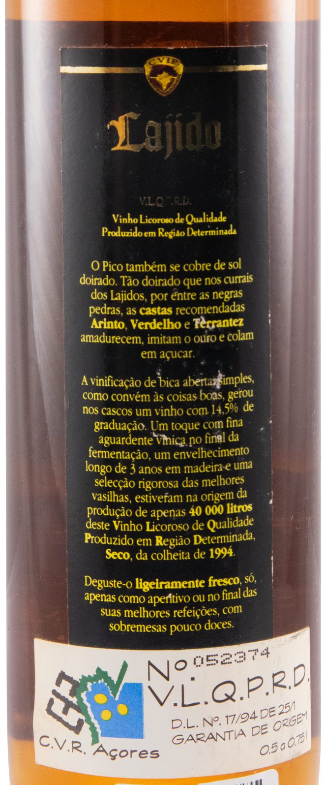 1994 Licoroso Lajido Pico 50cl