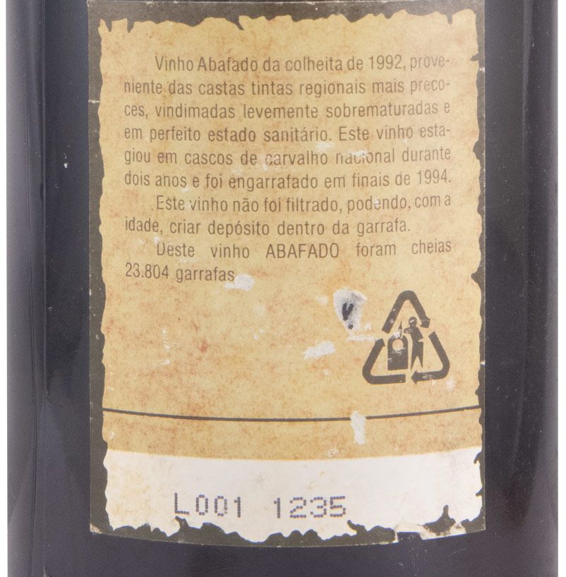 1992 Licoroso Terras d'el Rei Abafado