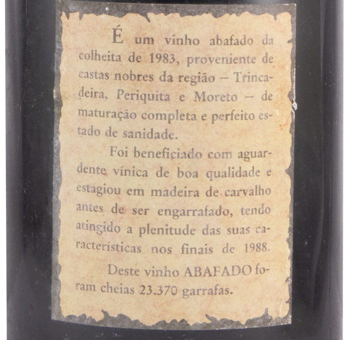 1983 Liqueur Wine Terras d'el Rei Abafado
