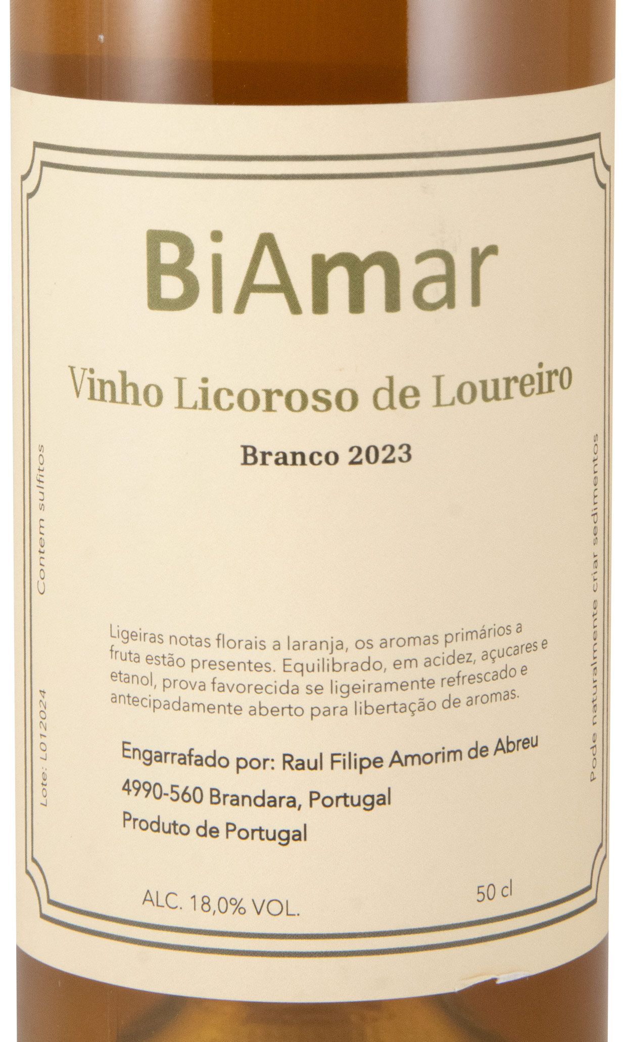 2023 Licoroso BiAmar Loureiro branco 50cl