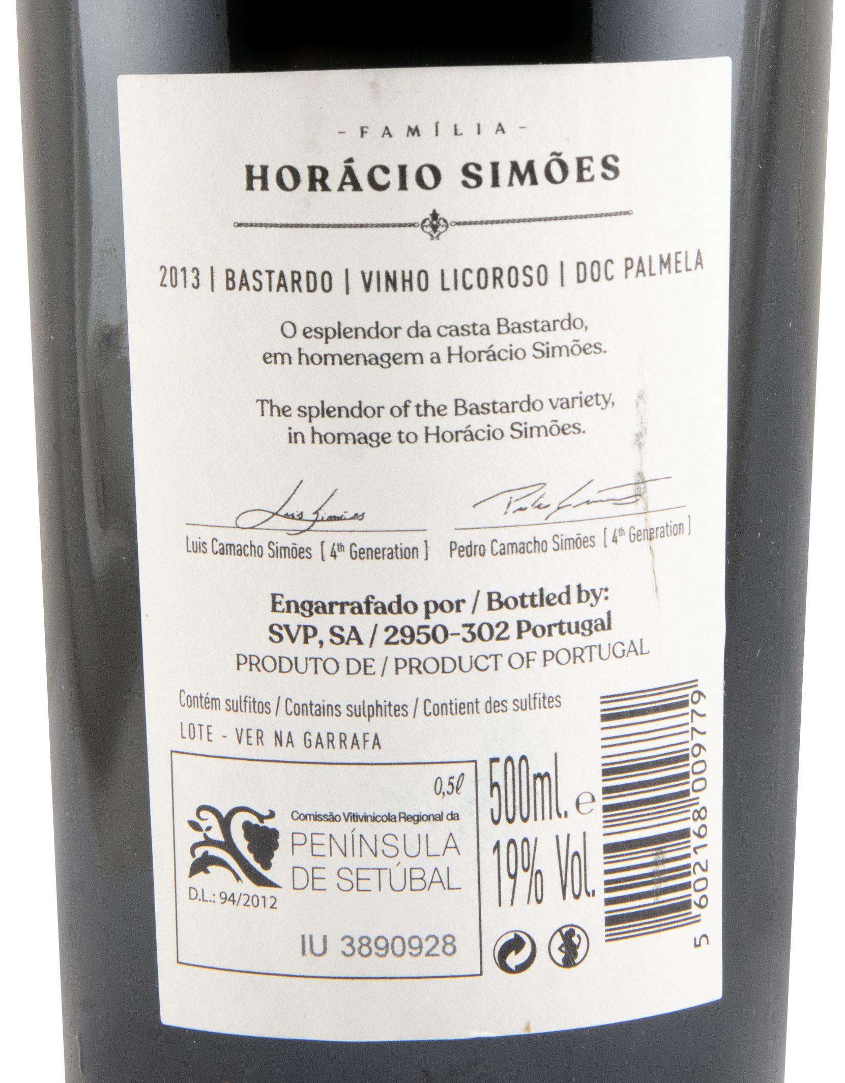 2013 Licoroso Horácio Simões Heritage Bastardo 50cl