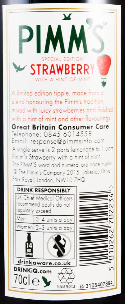 Pimm's Strawberry with a Hint of Mint