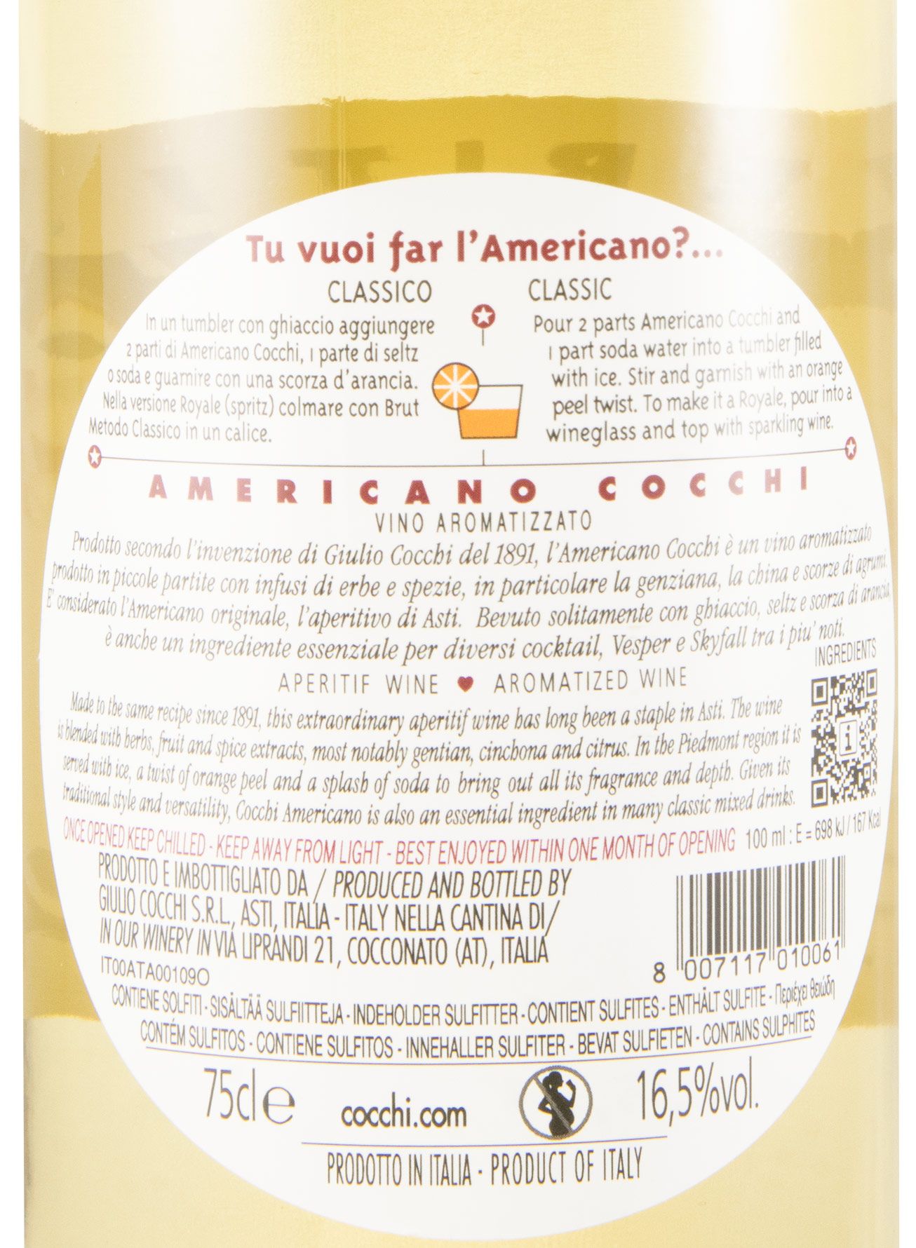 Aperitivo Cocchi Americano 75cl