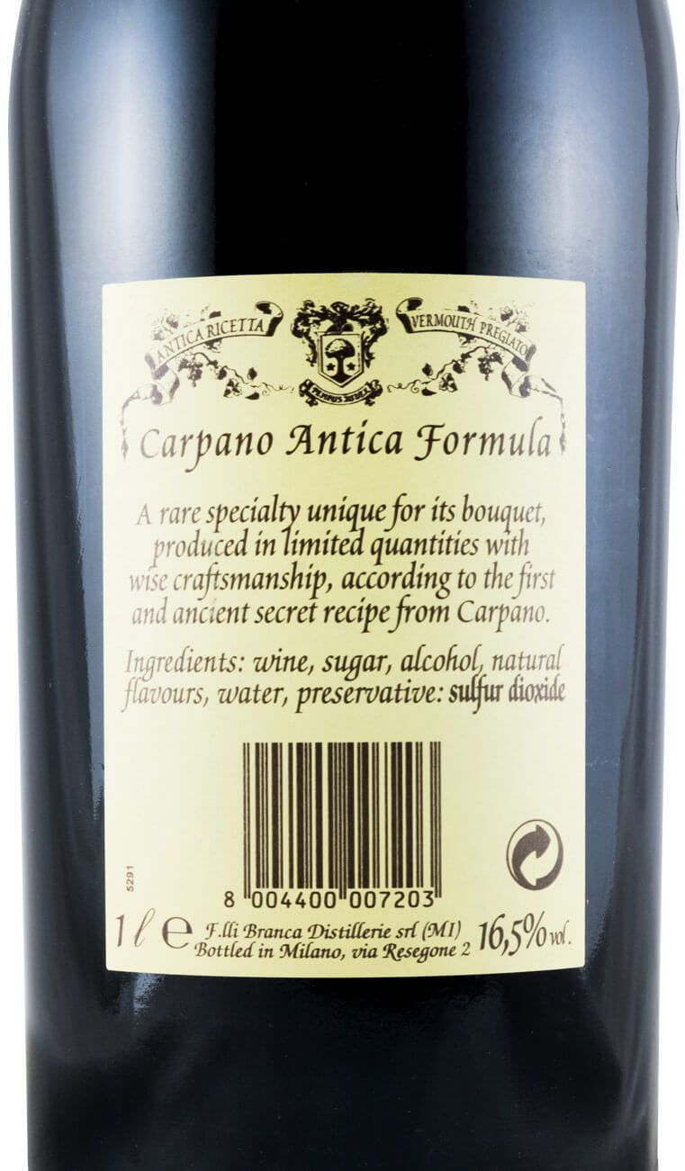 Vermouth Carpano Antica Formula 1L