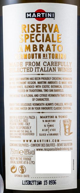 Martini Ambrato Riserva Speciale