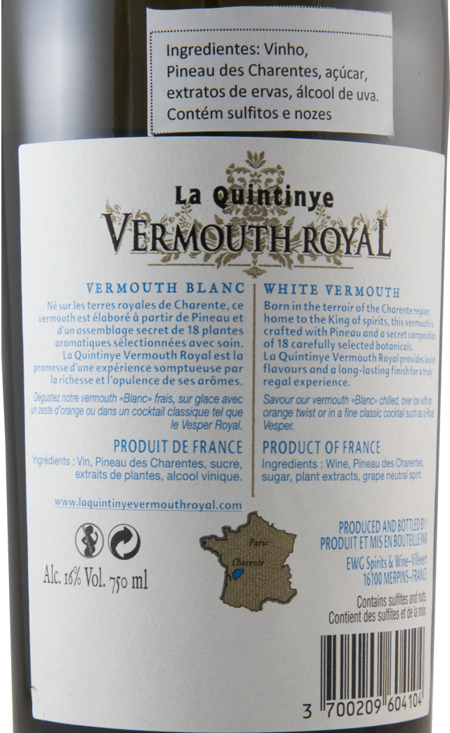 La Quintinye Vermouth Royal Blanc