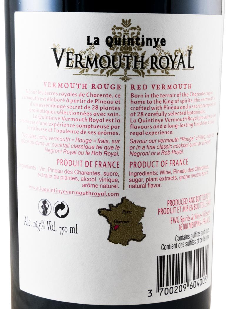 La Quintinye Vermouth Royal Rouge