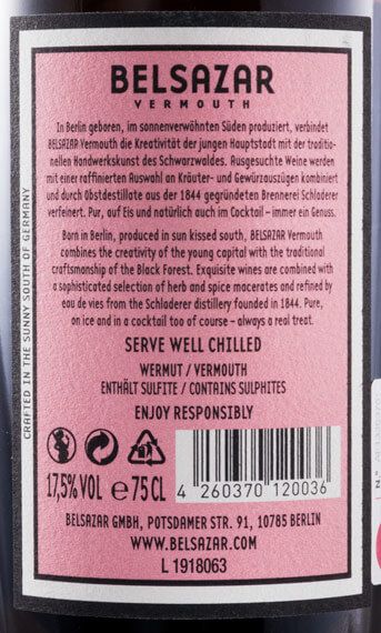 Vermouth Belsazar Rosé